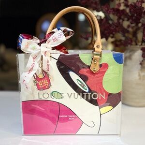 Louis Vuitton TM Murakami 20 yr Anniversary Limited Edition Vinyl Gift Bag Tote